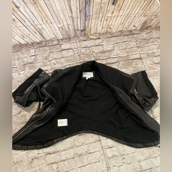 BCBG generation black real leather detailed jacket size S. - Picture 13 of 15